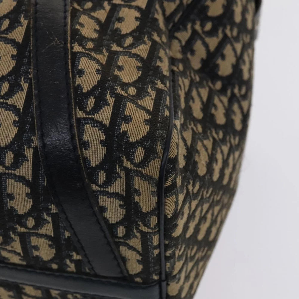 CHRISTIAN DIOR BOSTON BAG 40 TROTTER CANVAS