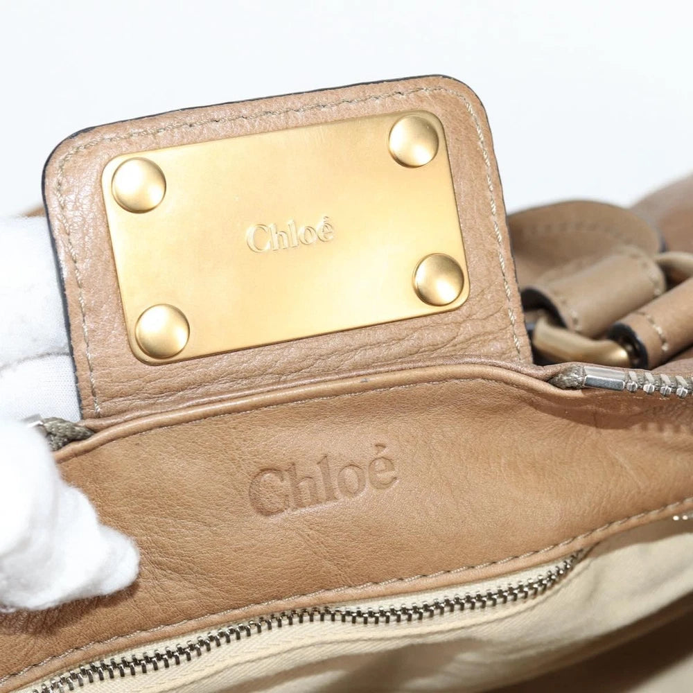 Vintage Chloe Paddington Veske - Beige Leather