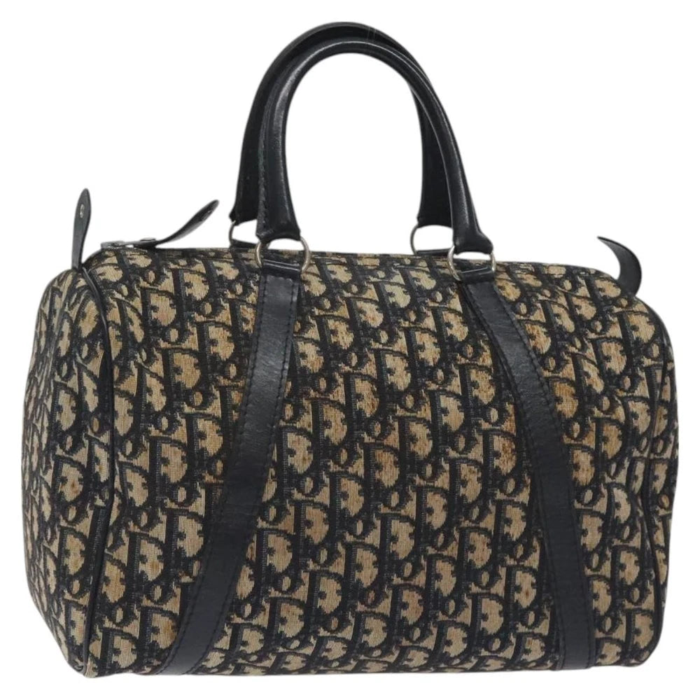Dior Boston Bag 30 - Navy Trotter Canvas