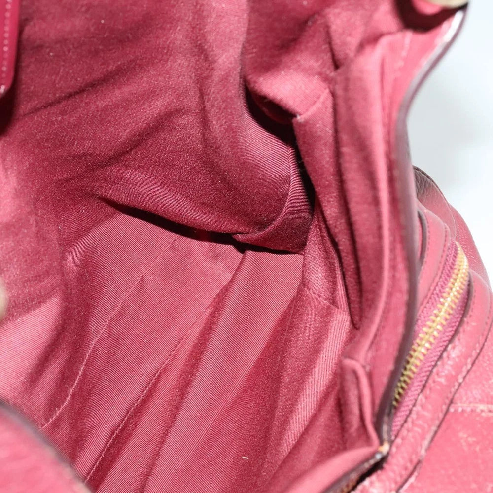 COACH TOTE BAG RED LEATHER