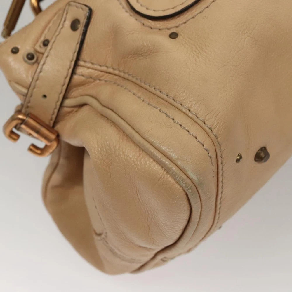 CHLOE PADDINGTON BAG BEIGE LEATHER