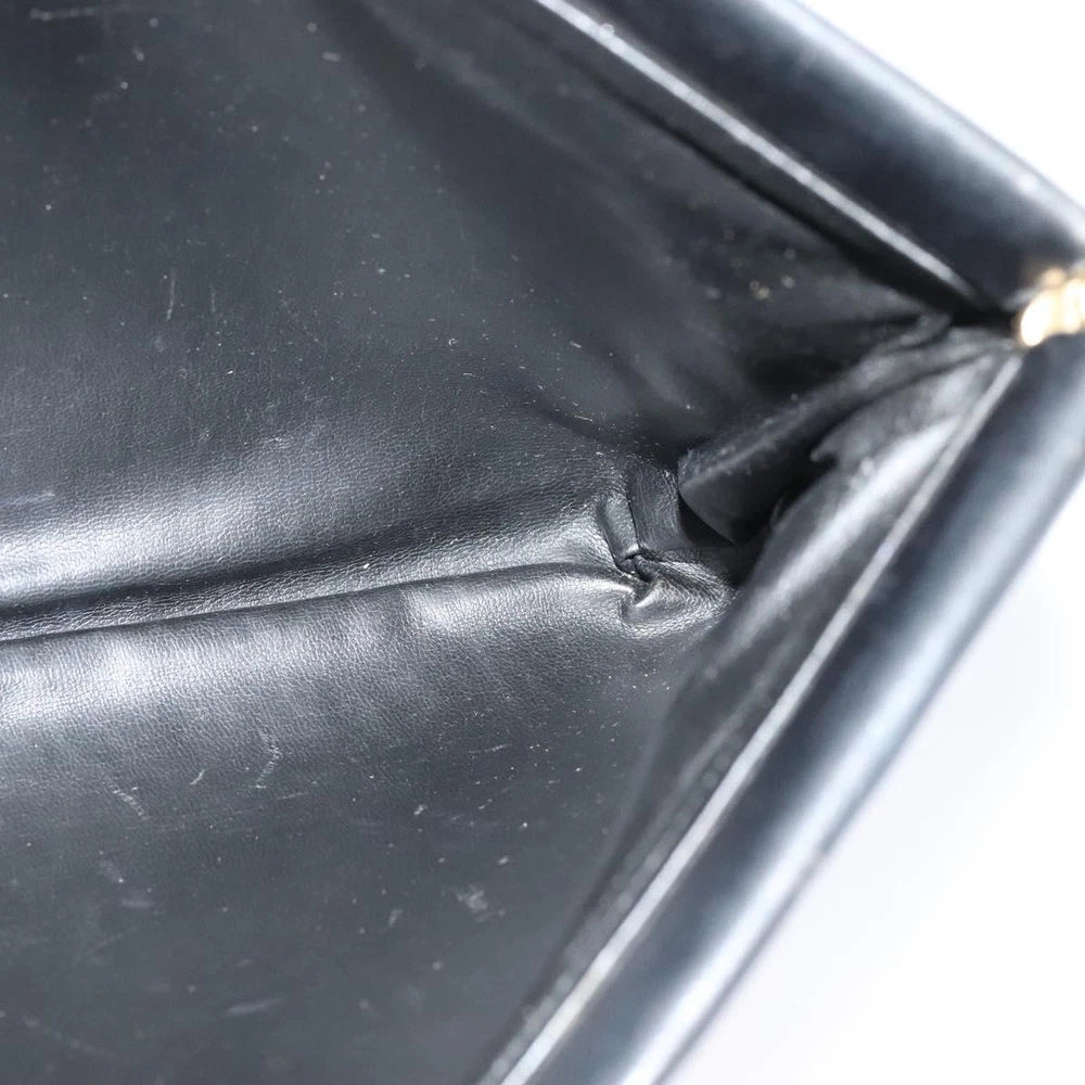 VINTAGE CELINE CLUTCH BLACK LEATHER