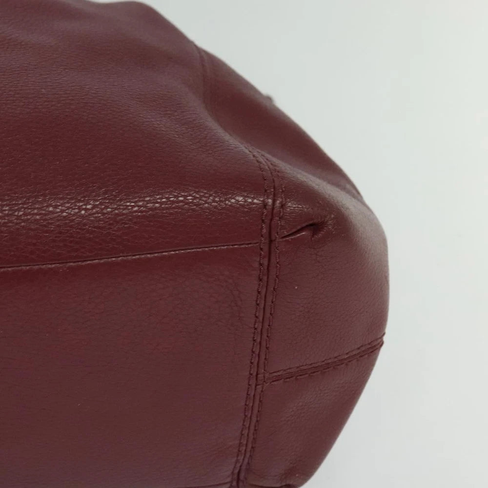 COACH TOTE BAG RED LEATHER