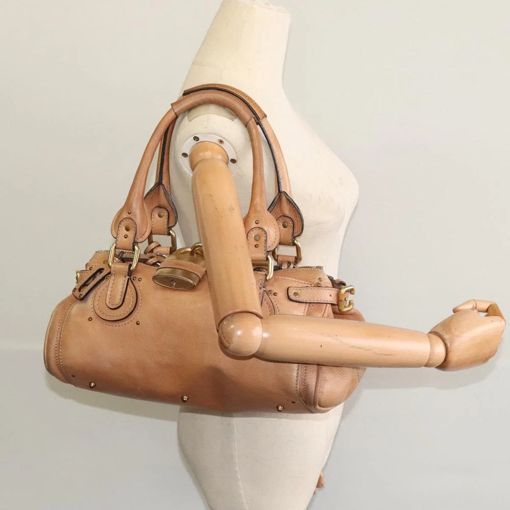 CHLOE PADDINGTON BAG BEIGE LEATHER