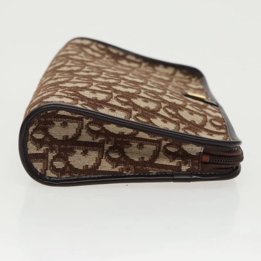 CHRISTIAN DIOR CLUTCH TROTTER CANVAS