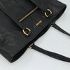 PRADA TOTE BAG BLACK LEATHER
