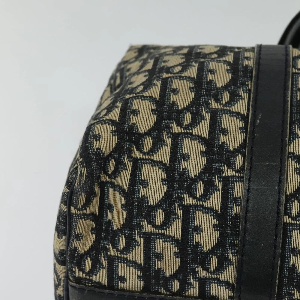 Vintage Dior Boston Bag 30 - Navy Trotter Canvas