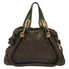 CHLOE PARATY BAG BROWN LEATHER