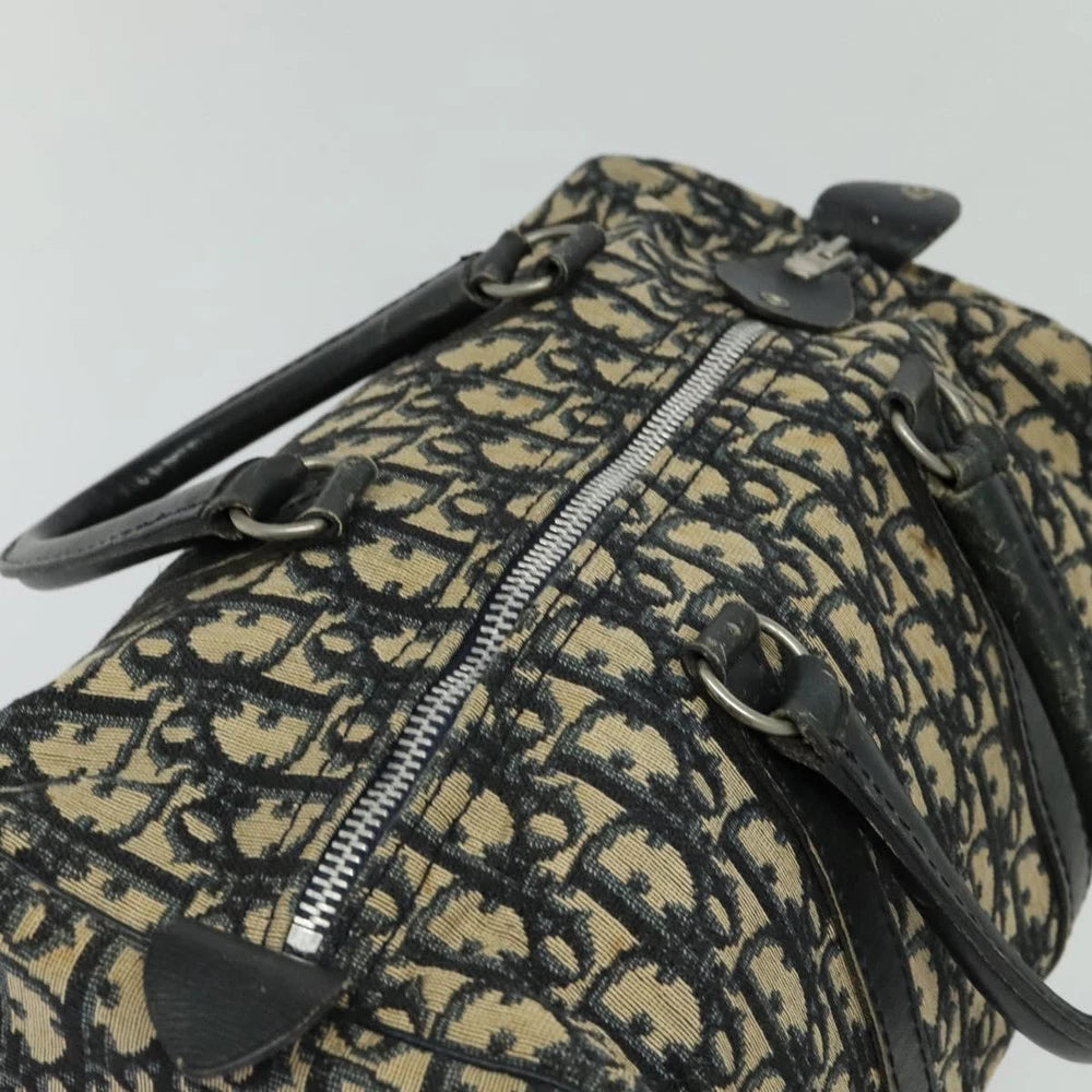 Vintage Dior Boston Bag 30 - Navy Trotter Canvas