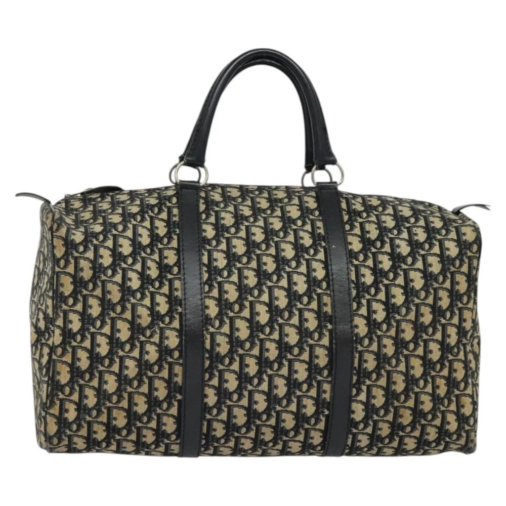 Vintage Dior Boston Bag 40 - Navy Trotter Canvas