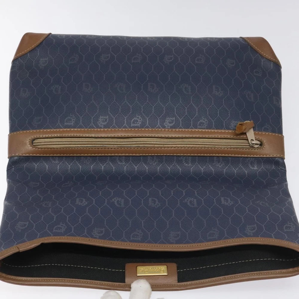 CHRISTIAN DIOR CLUTCH HONEYCOMB CANVAS