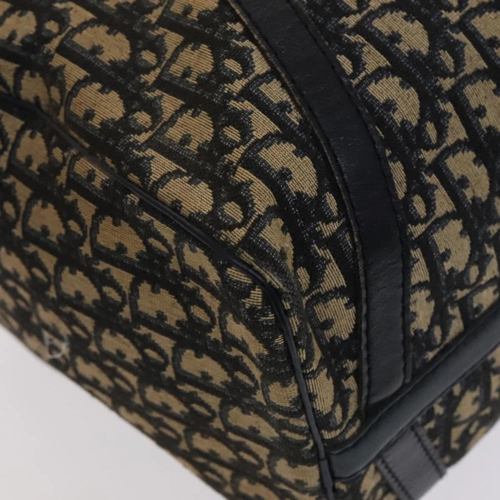 CHRISTIAN DIOR BOSTON BAG 40 TROTTER CANVAS