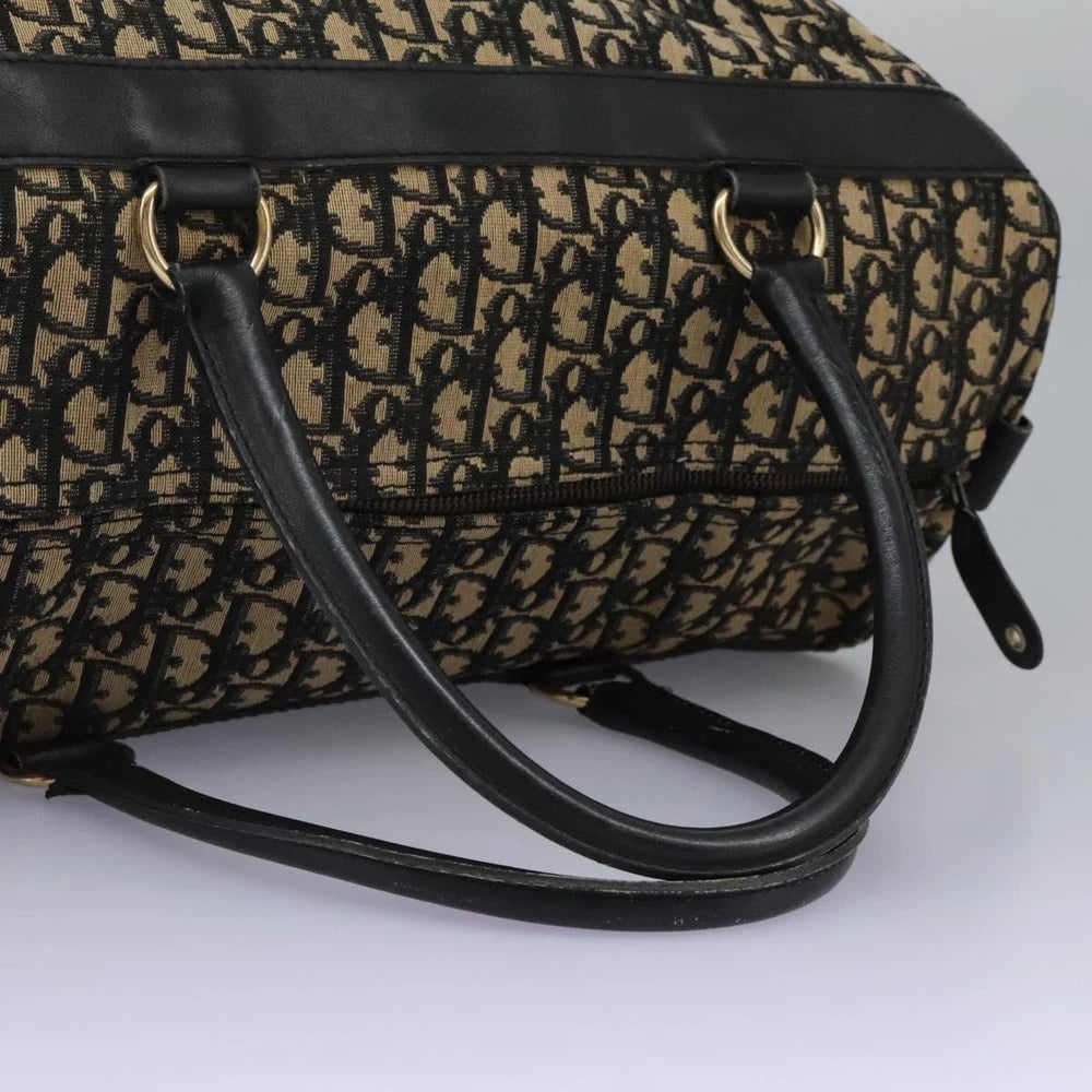 CHRISTIAN DIOR BOSTON BAG 40 TROTTER CANVAS
