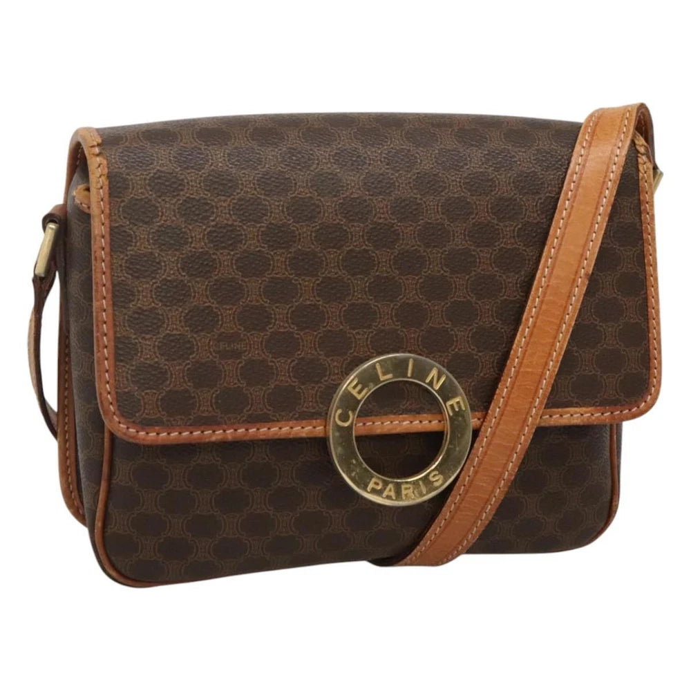 VINTAGE CELINE CROSSBODY BAG MACADAM CANVAS