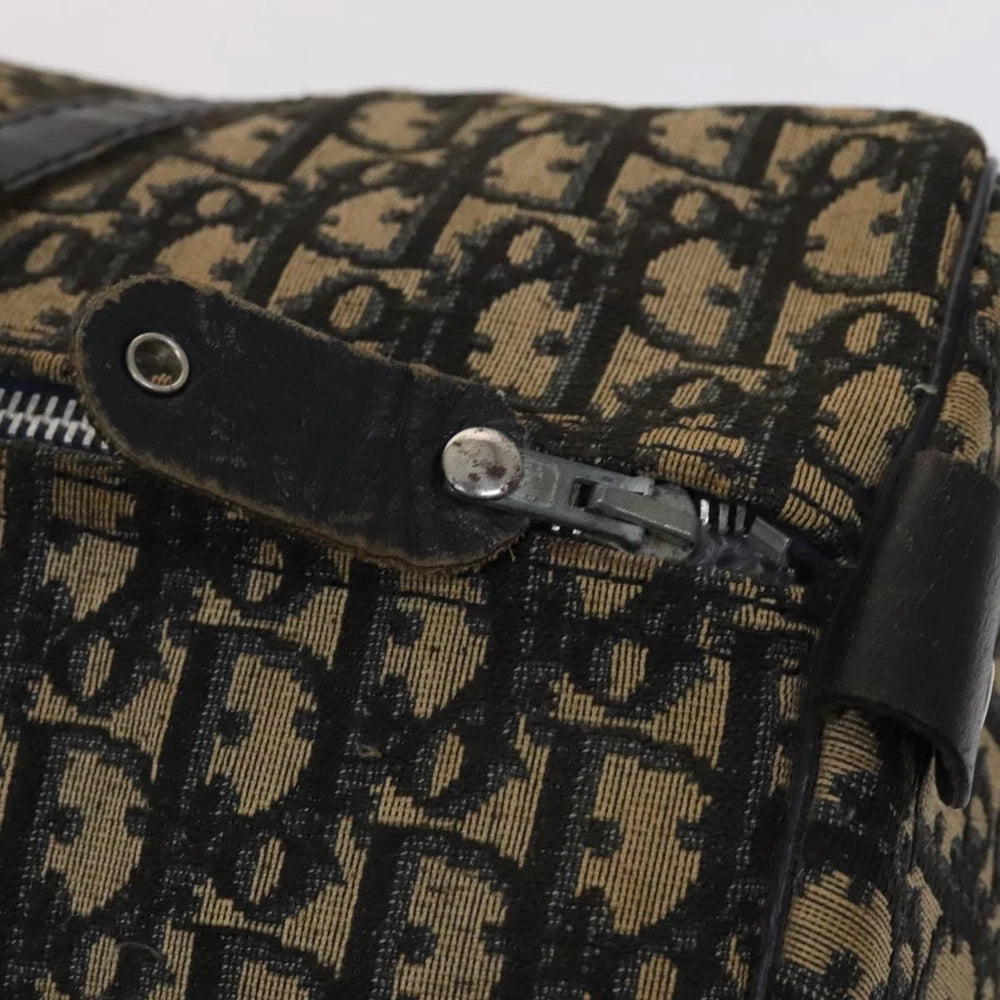 CHRISTIAN DIOR BOSTON BAG 40 TROTTER CANVAS