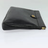 VINTAGE CELINE CLUTCH BLACK LEATHER
