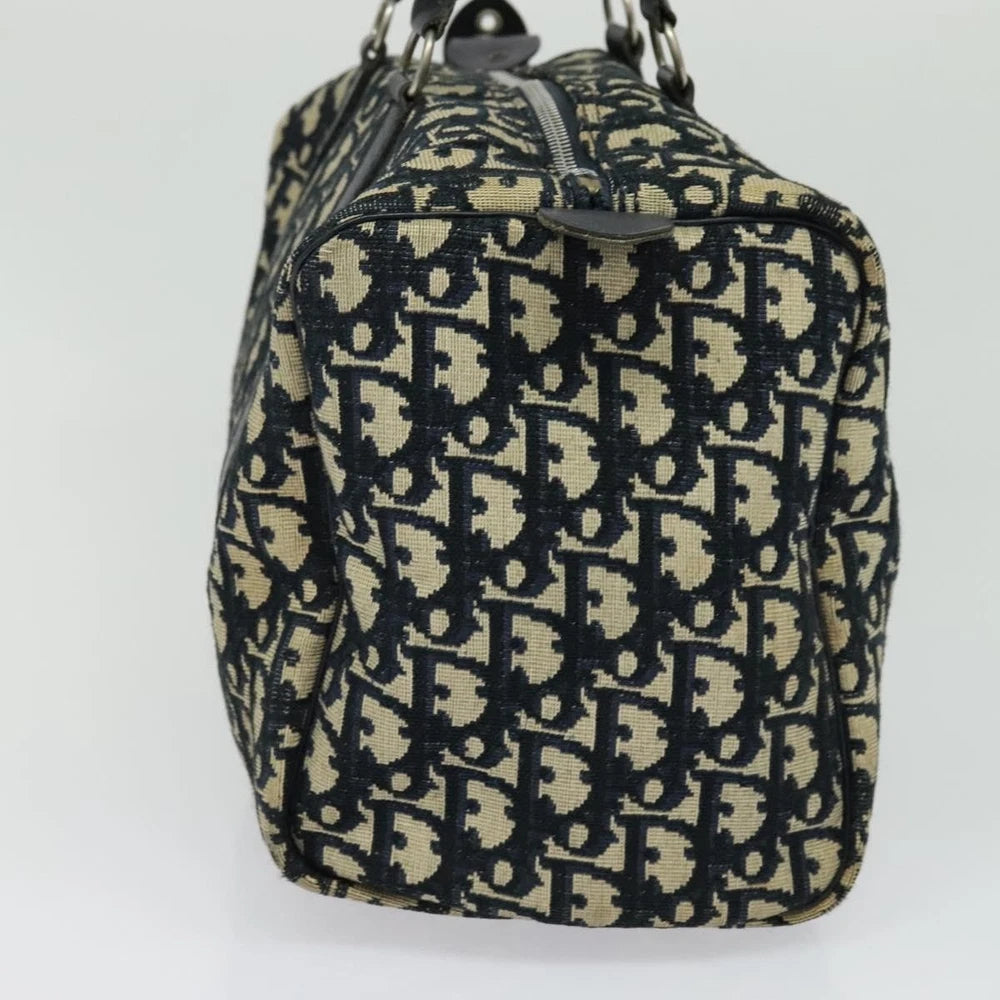 Dior Boston Bag 30 - Navy Trotter Canvas