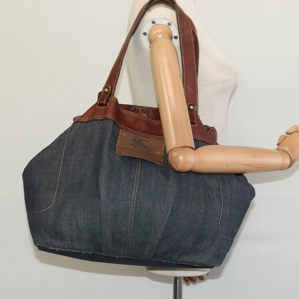 Vintage Burberry Tote Bag - Blue Denim