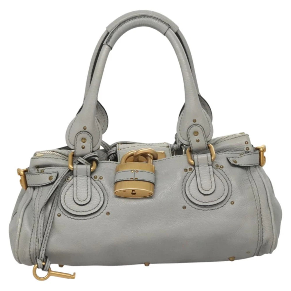 Vintage Chloe Paddington Bag - Gray Leather