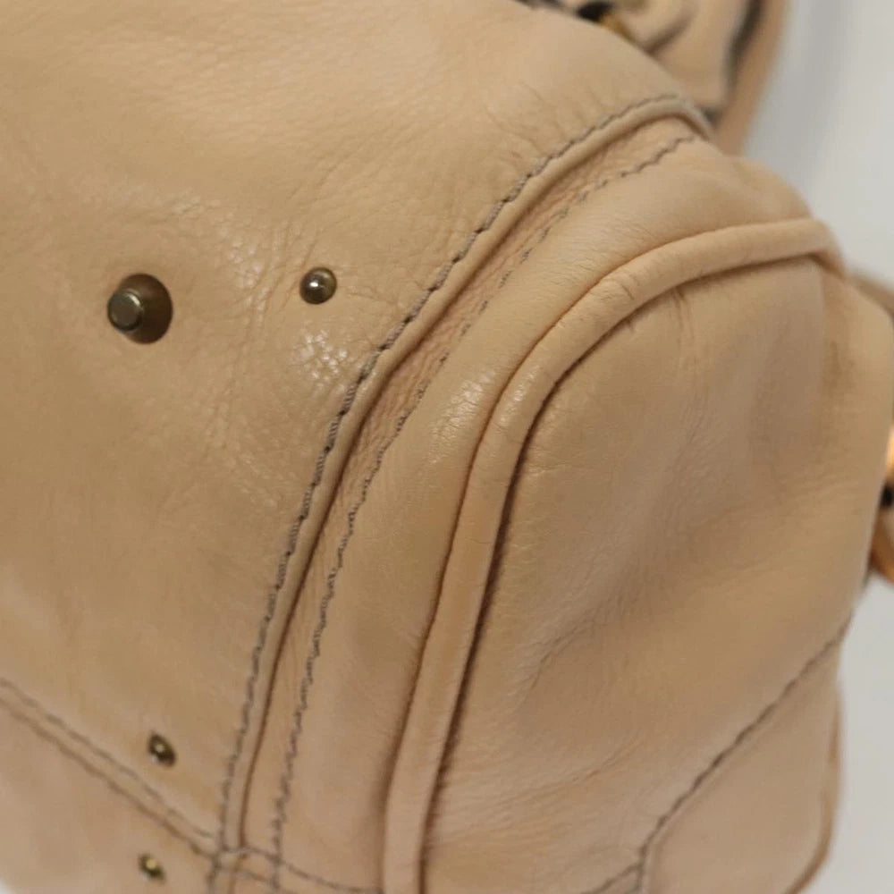 CHLOE PADDINGTON BEIGE LEATHER