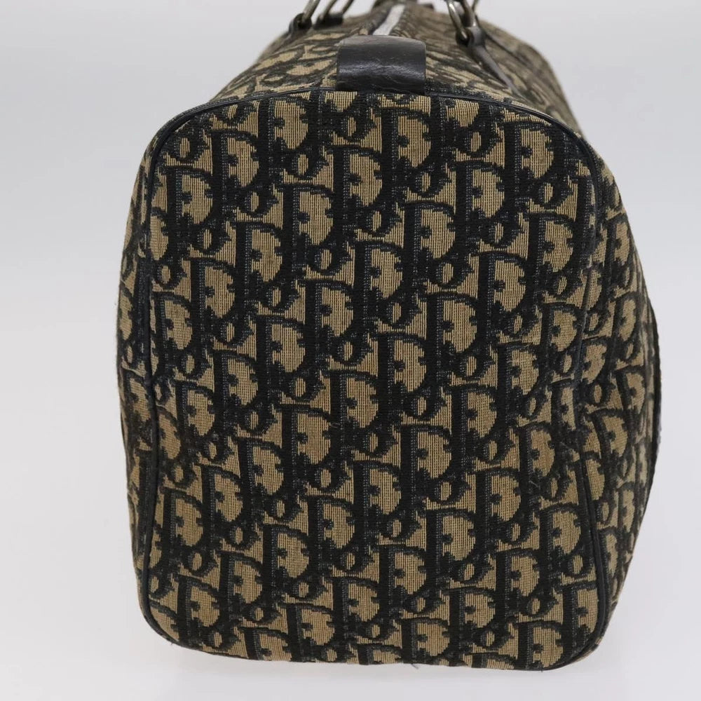 CHRISTIAN DIOR BOSTON BAG 40 TROTTER CANVAS