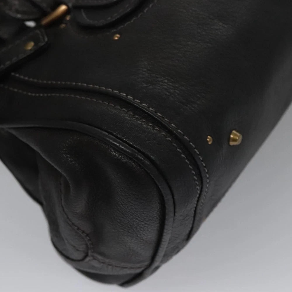 CHLOE PADDINGTON BAG BLACK LEATHER