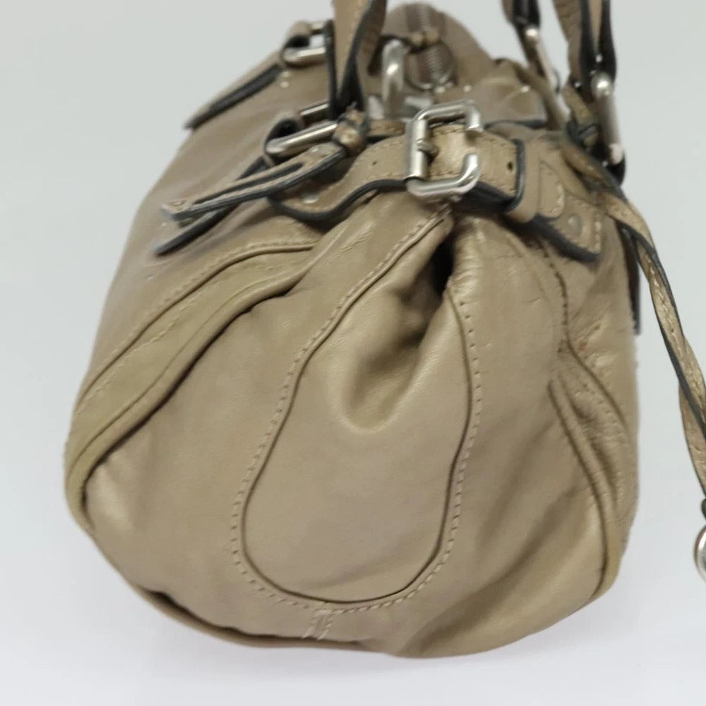 CHLOE PADDINGTON BAG BEIGE LEATHER