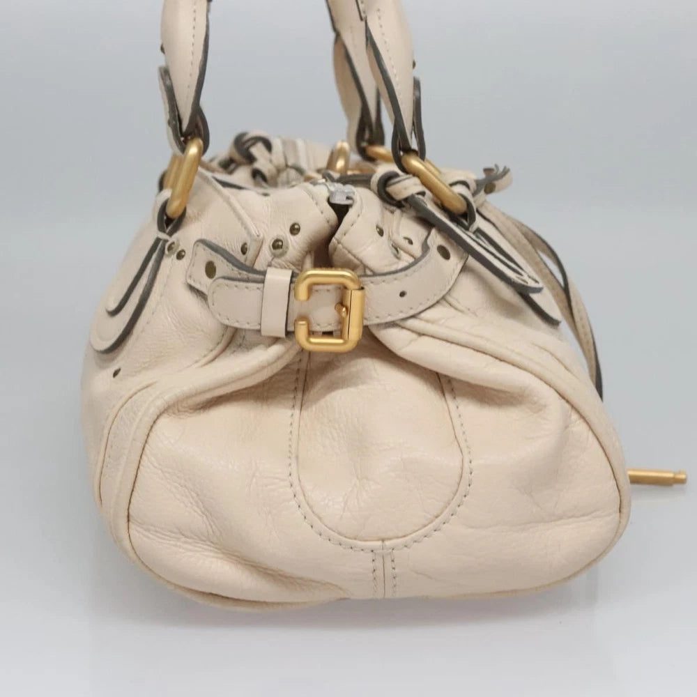 CHLOE PADDINGTON BAG BEIGE LEATHER