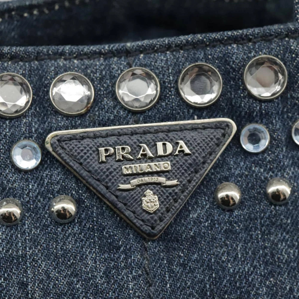 PRADA BIJOUX CANAPA BAG DENIM