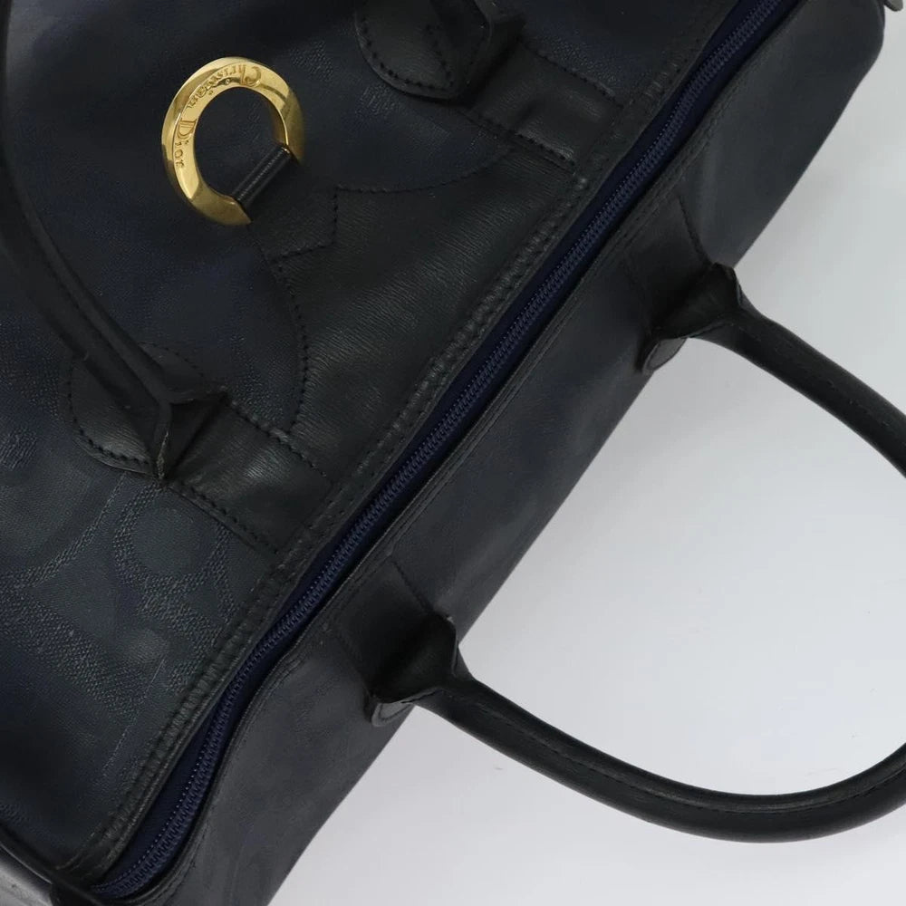 Vintage Dior Boston Bag - Navy Trotter Canvas