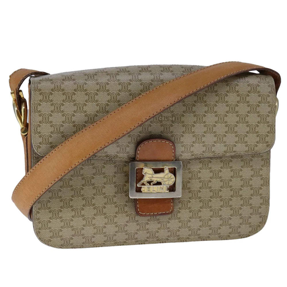 CELINE HORSE CARRIAGE BAG MACADAM CANAVS