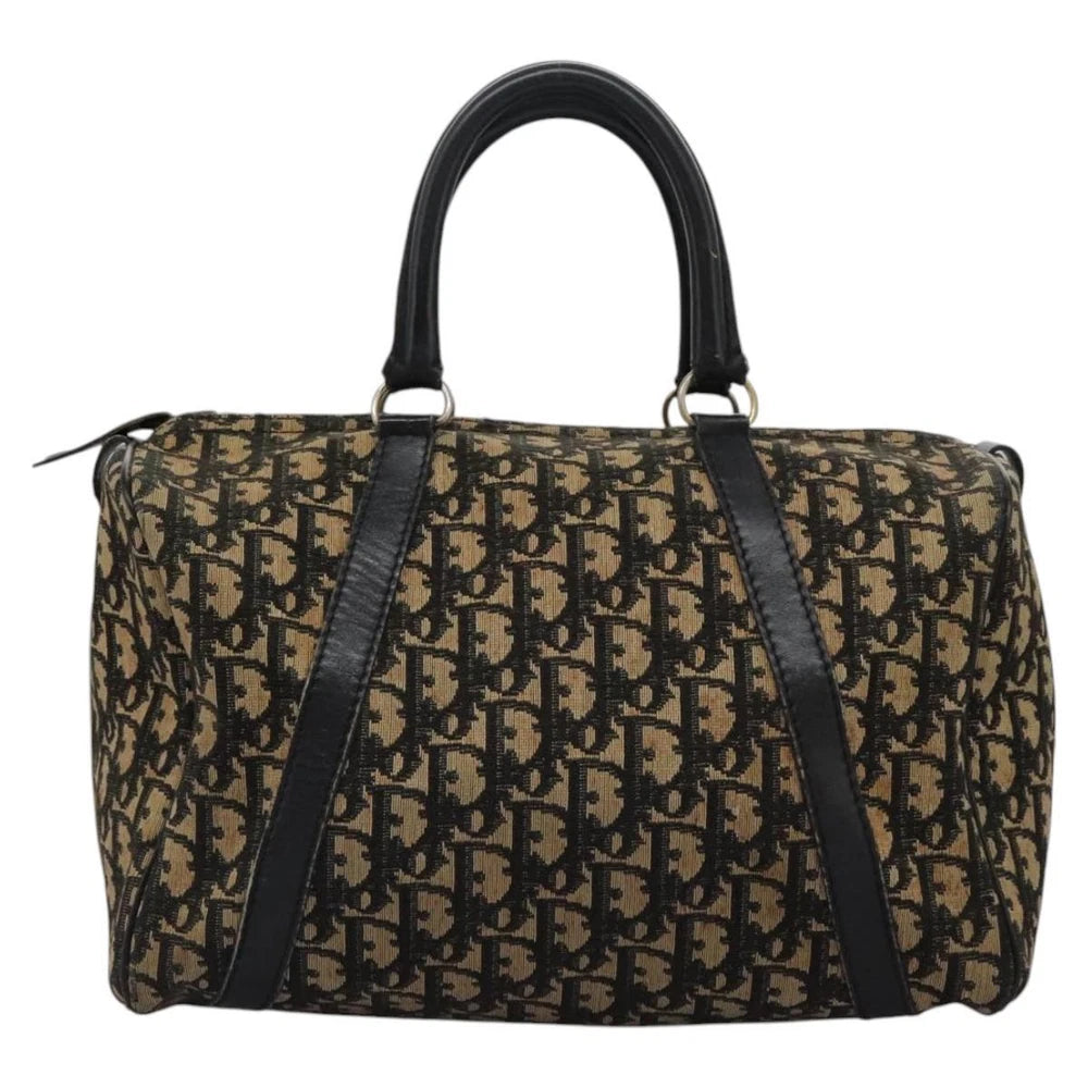 CHRISTIAN DIOR BOSTON BAG 30 TROTTER CANVAS