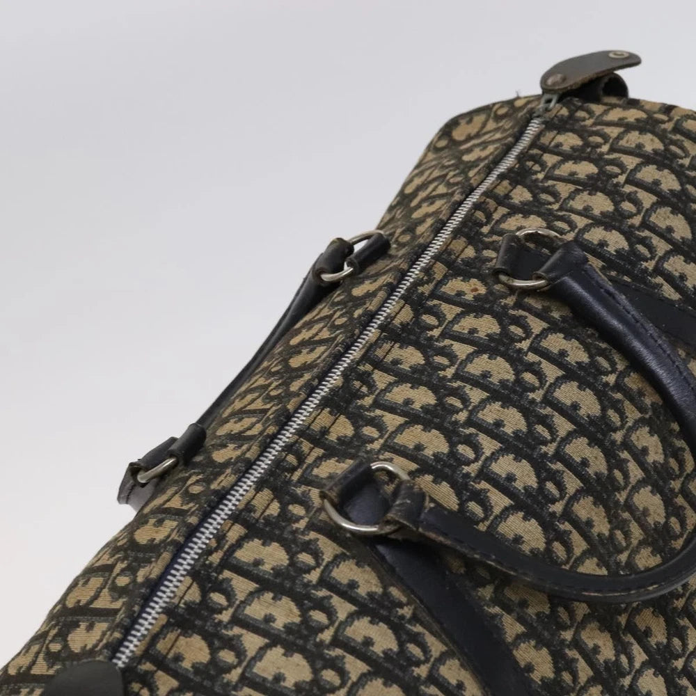 CHRISTIAN DIOR BOSTON BAG 40 TROTTER CANVAS