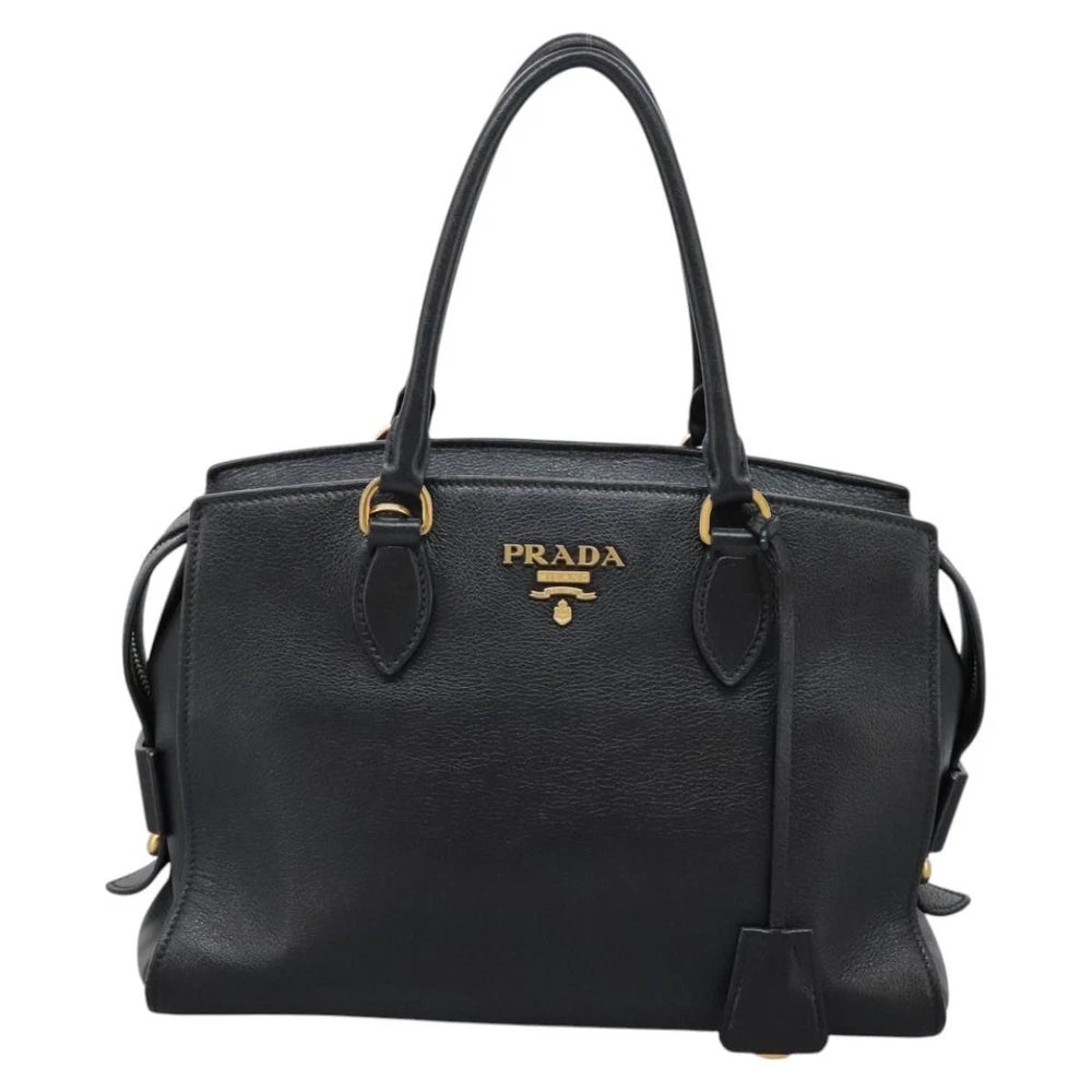 PRADA SAFFIANO BAG BLACK LEATHER