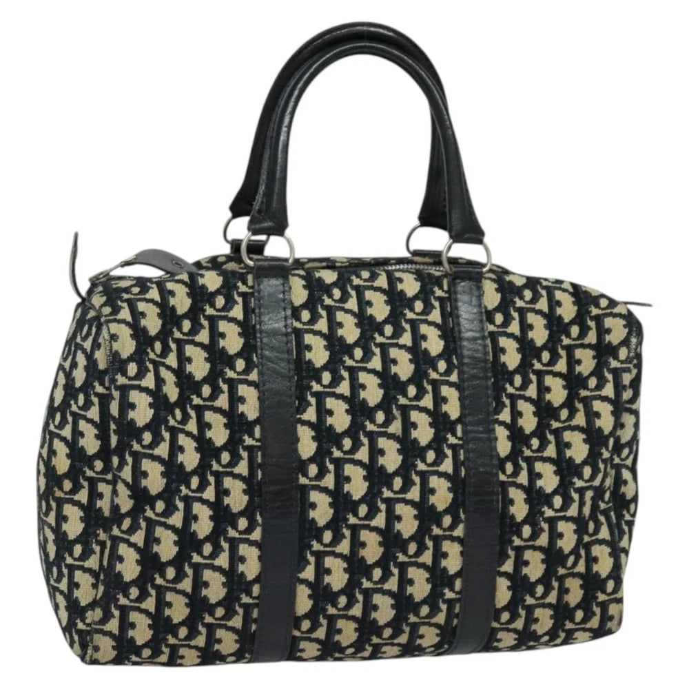 Dior Boston Bag 30 - Navy Trotter Canvas