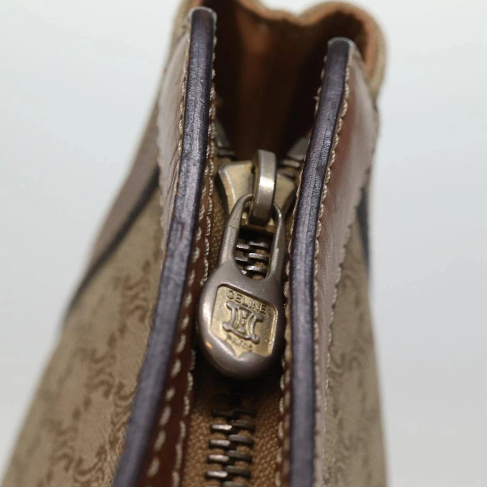 CELINE CLUTCH MACADAM CANVAS