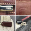 Vintage Coach Veske- Burgunder Leather　