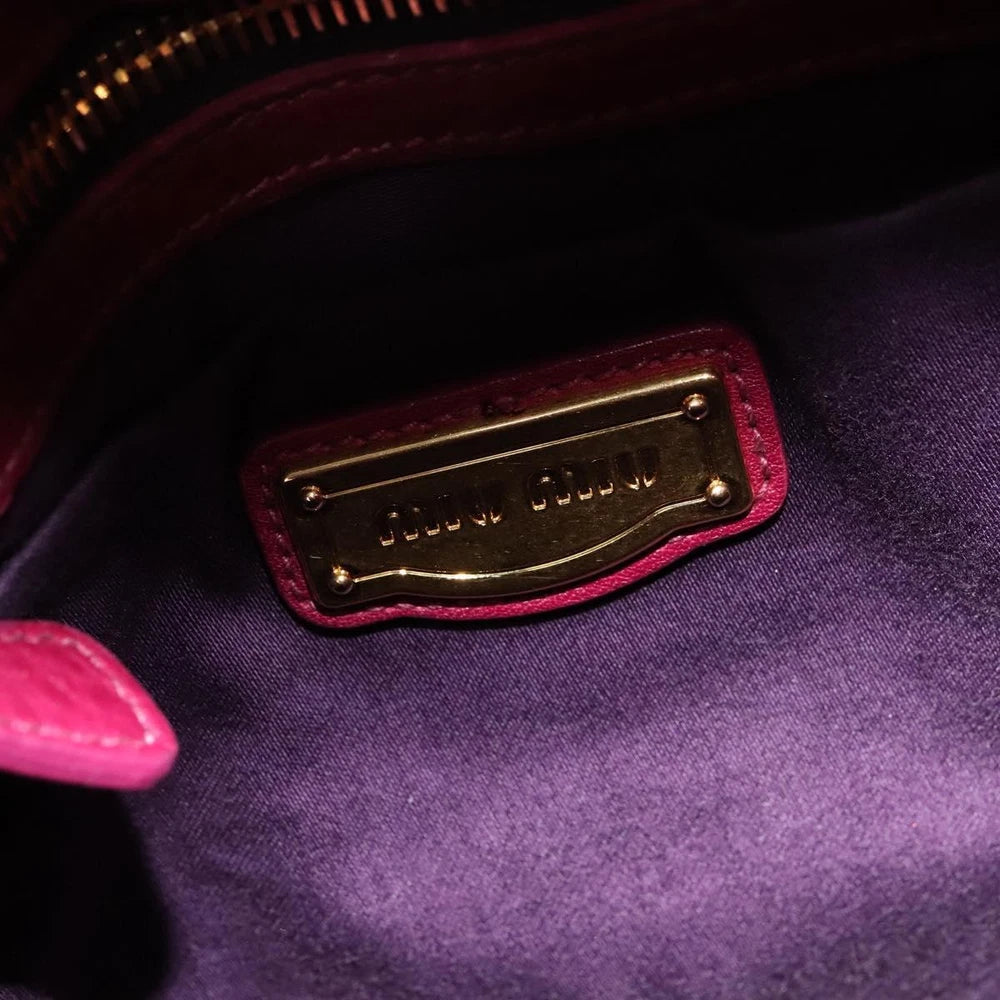 MIU MIU BAG PINK LEATHER
