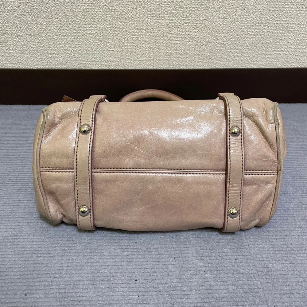 Vintage Miu Miu Mini Bow Bag - Pink Leather