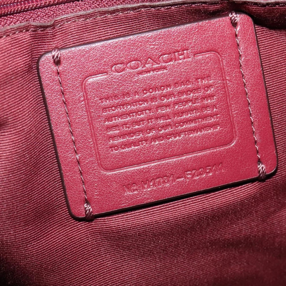 COACH TOTE BAG RED LEATHER