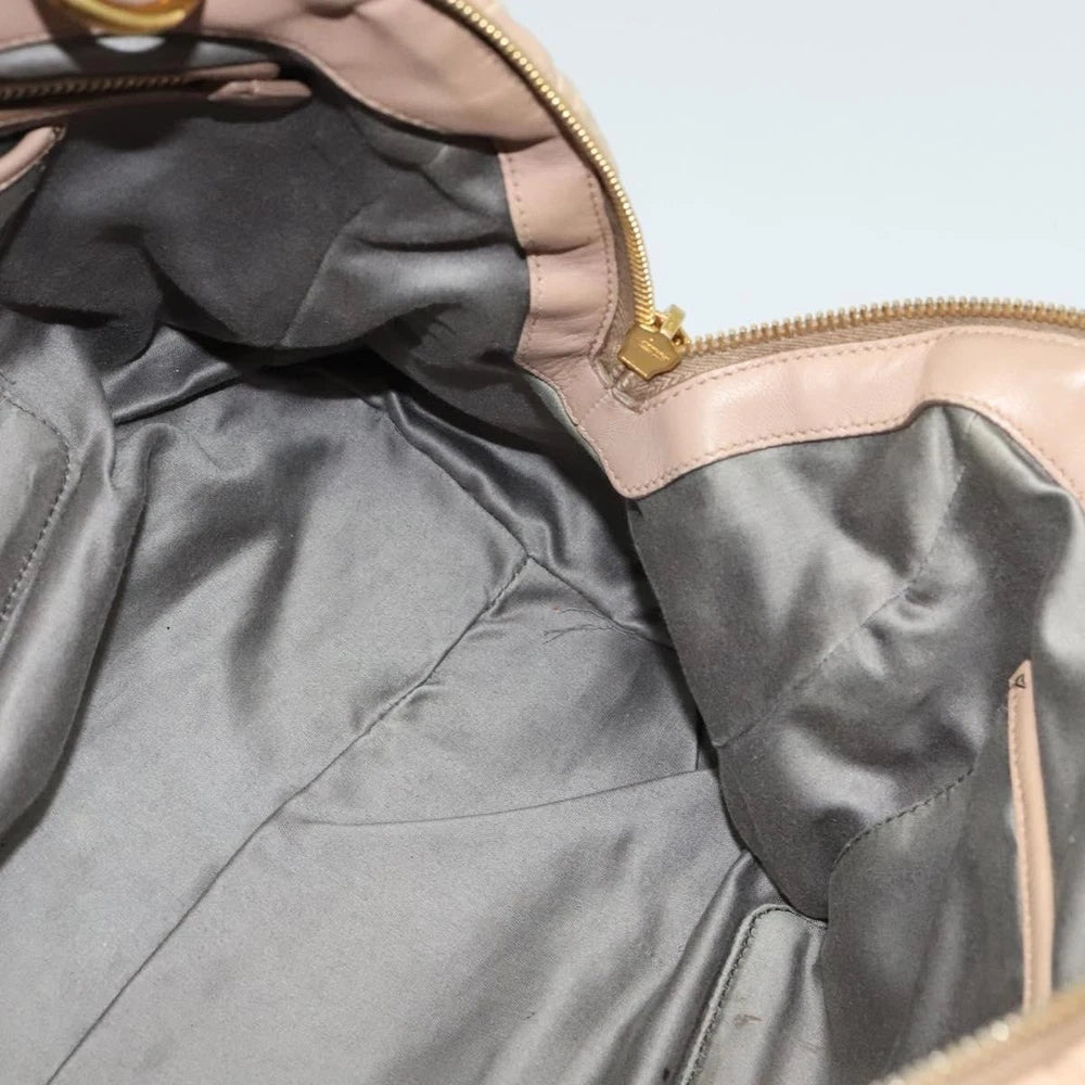 Miu Miu Matelasse Bag - Beige Leather