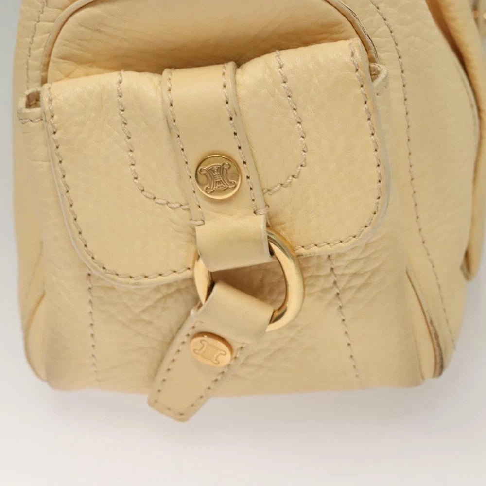 Celine Boogie Bag - Beige Leather