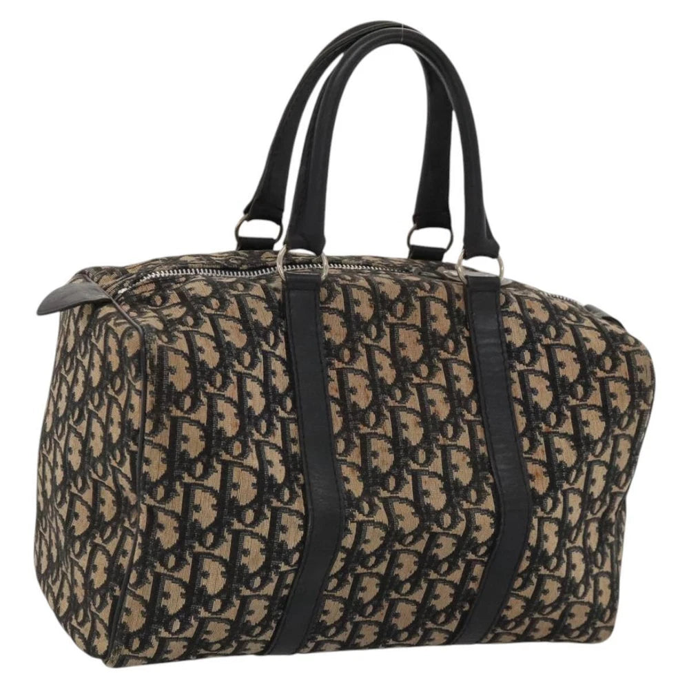 CHRISTIAN DIOR BOSTON BAG 30 TROTTER CANVAS