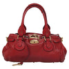CHLOE PADDINGTON BAG RED LEATHER