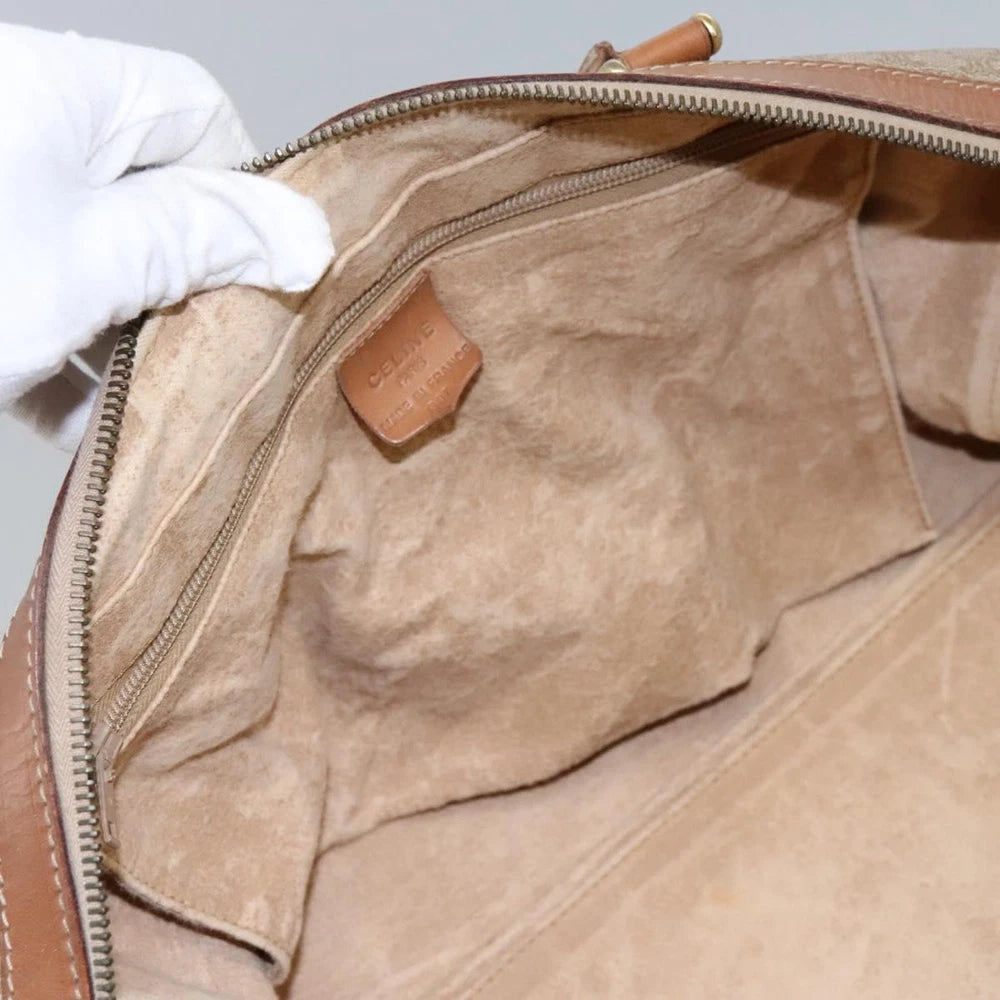 CELINE BOSTON BAG MACADAM CANVAS