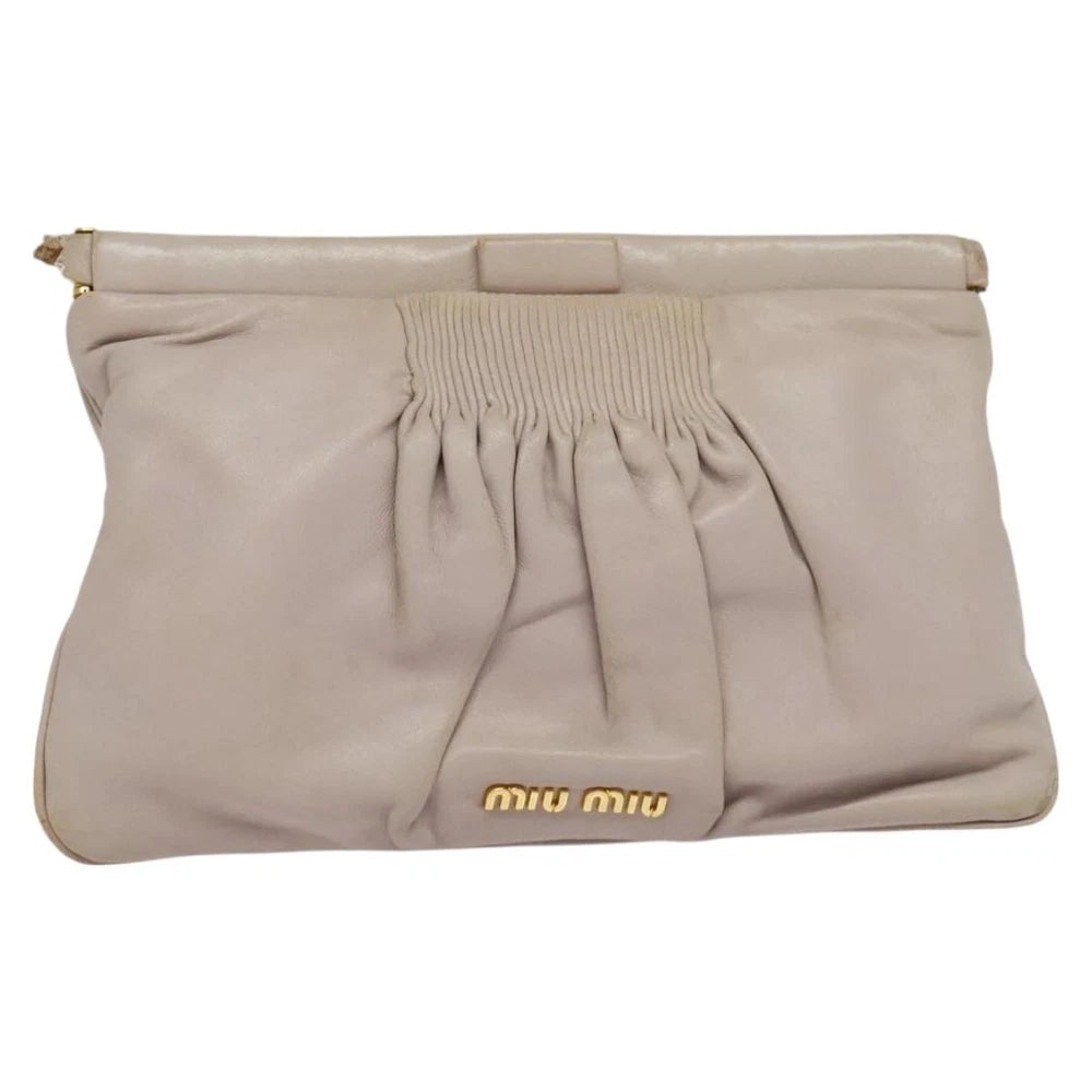 Miu Miu Clutch- Pink Leather