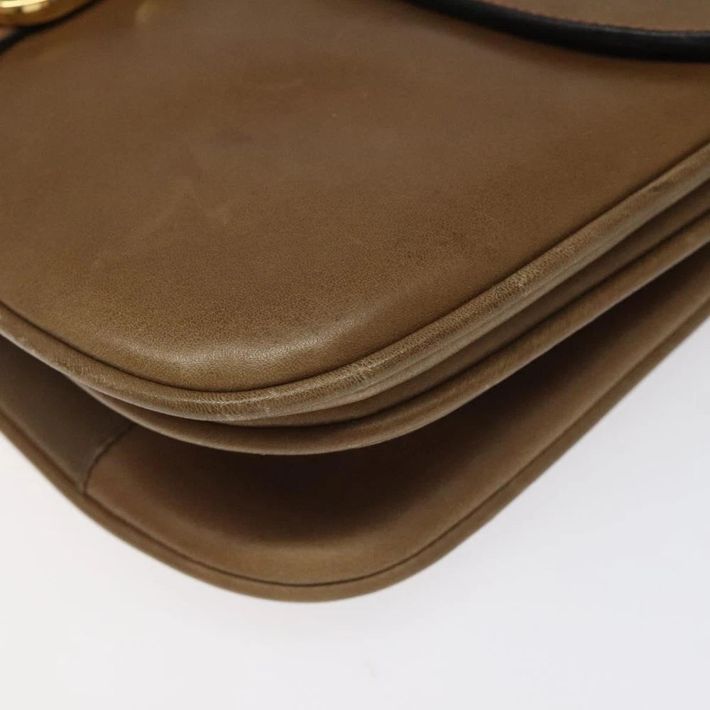 VINTAGE CELINE CROSSBODY BAG BROWN LEATHER