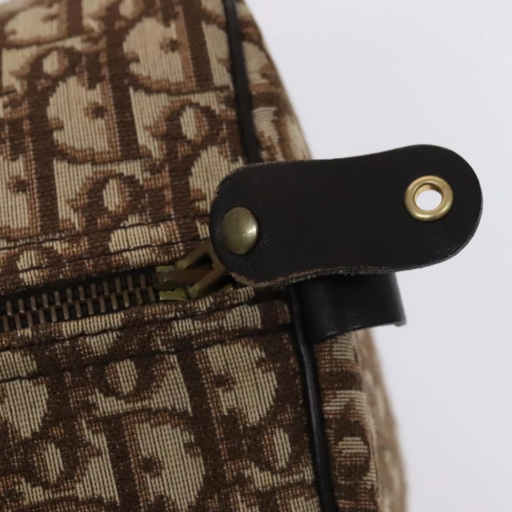CHRISTIAN DIOR BOSTON BAG 40 TROTTER CANVAS