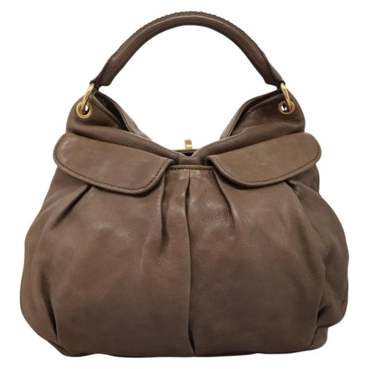 MIU MIU BROWN LEATHER BAG