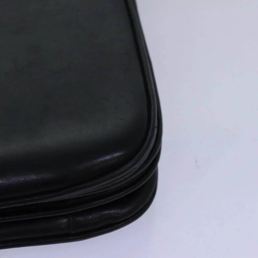 VINTAGE CELINE HORSE CARRIAGE BAG BLACK LEATHER
